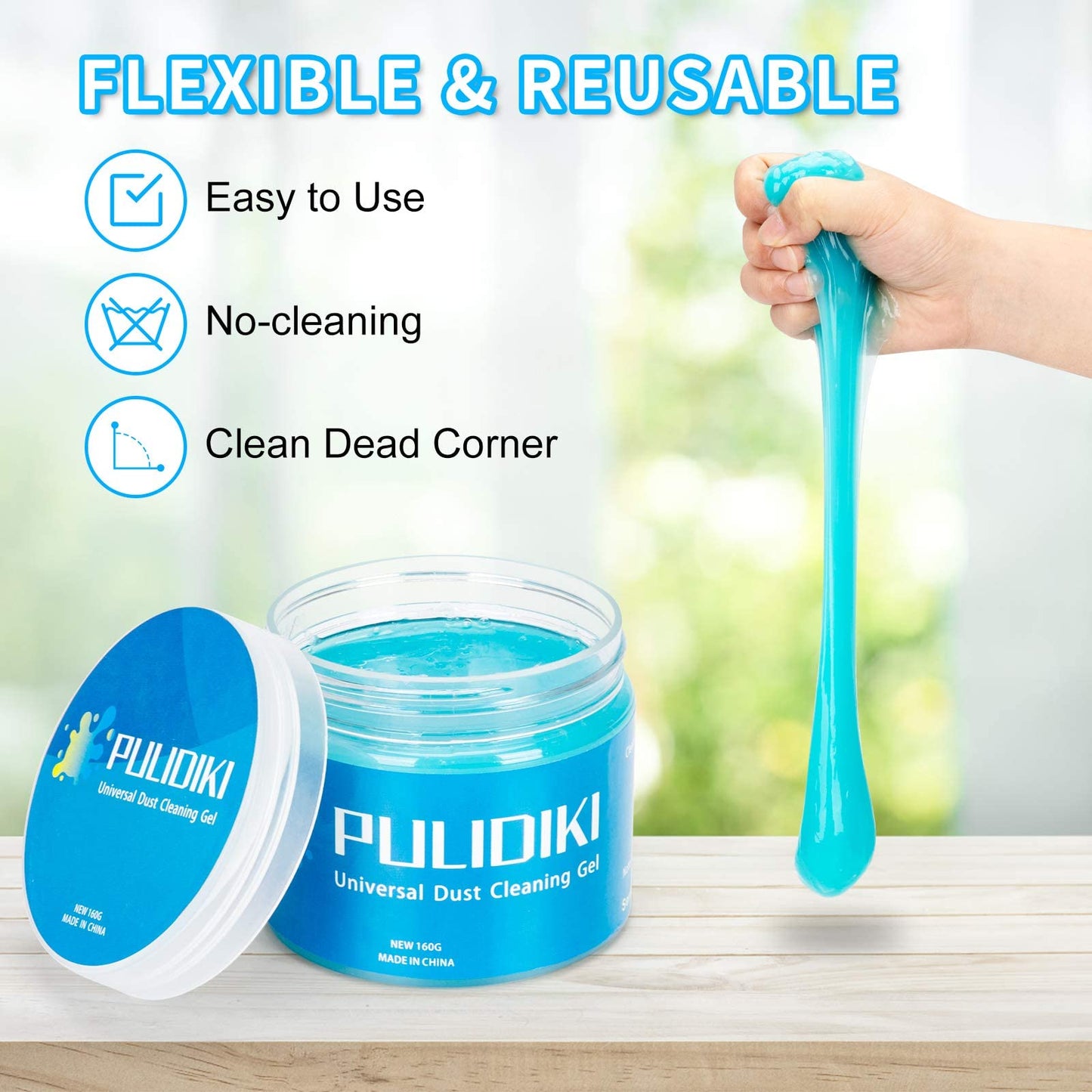 PULIDIKI Car Cleaning Gel Car Cleaning Putty Kit Slime Cleaner Interior Auto Detail Tools Supplies Car Accessories Stocking Stuffers Gifts for Men Women White Elephant Gifts for Adults Teens Christmas