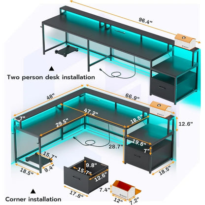 L Shaped Gaming Desk